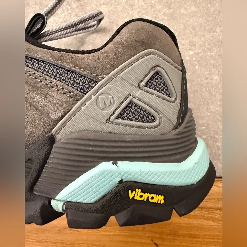 Merrell Capra Hiking Shoes Vibram Grey Blue Womens 9.5